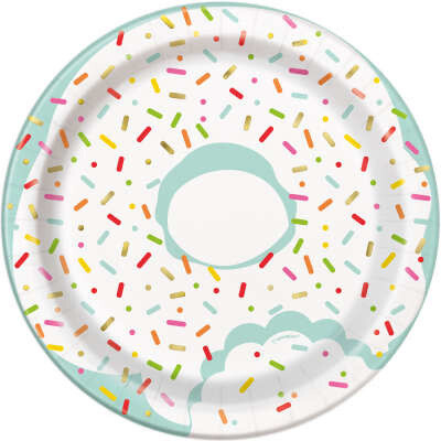 Donut Printed 7&quot; Dessert Plates