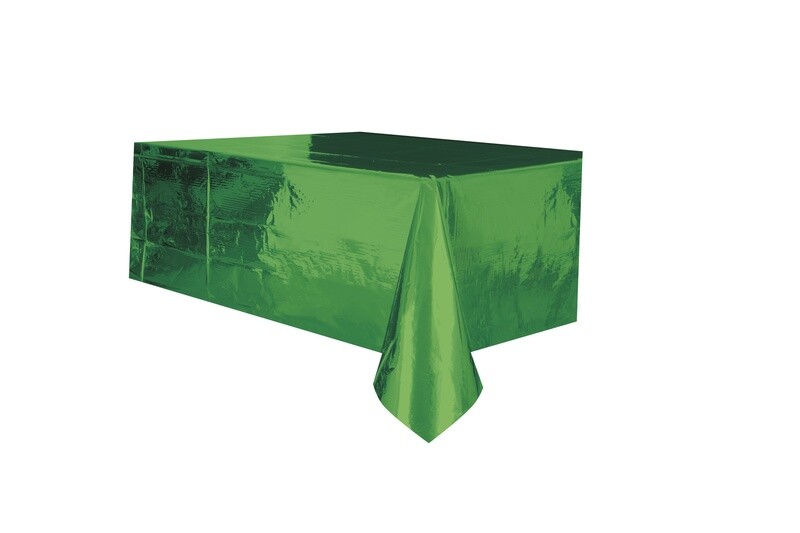 Green Metallic Rectangle Tablecloth, 54&quot; x 108&quot;