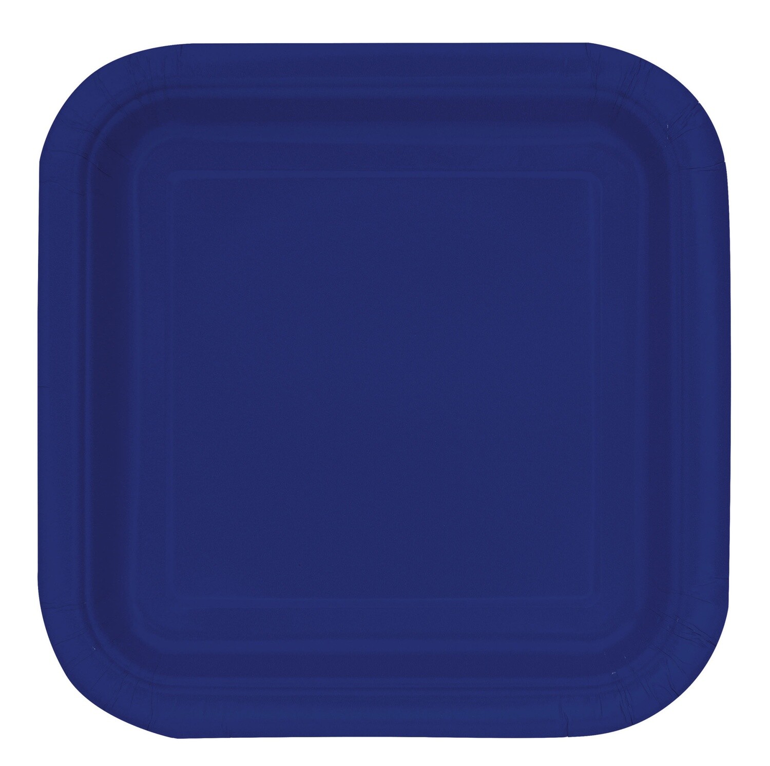 True Navy Blue 7&quot; Square Plates, 16ct