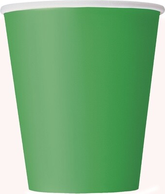 Emerald Green Paper Cups 8ct