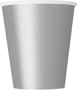Silver Paper Cups 8ct