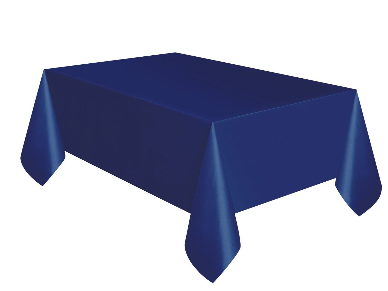 True Navy Blue Plastic Rectangle Tablecloth, 54&quot; x 108&quot;