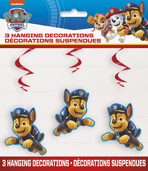 Paw Patrol Hanging Swirls 3ct