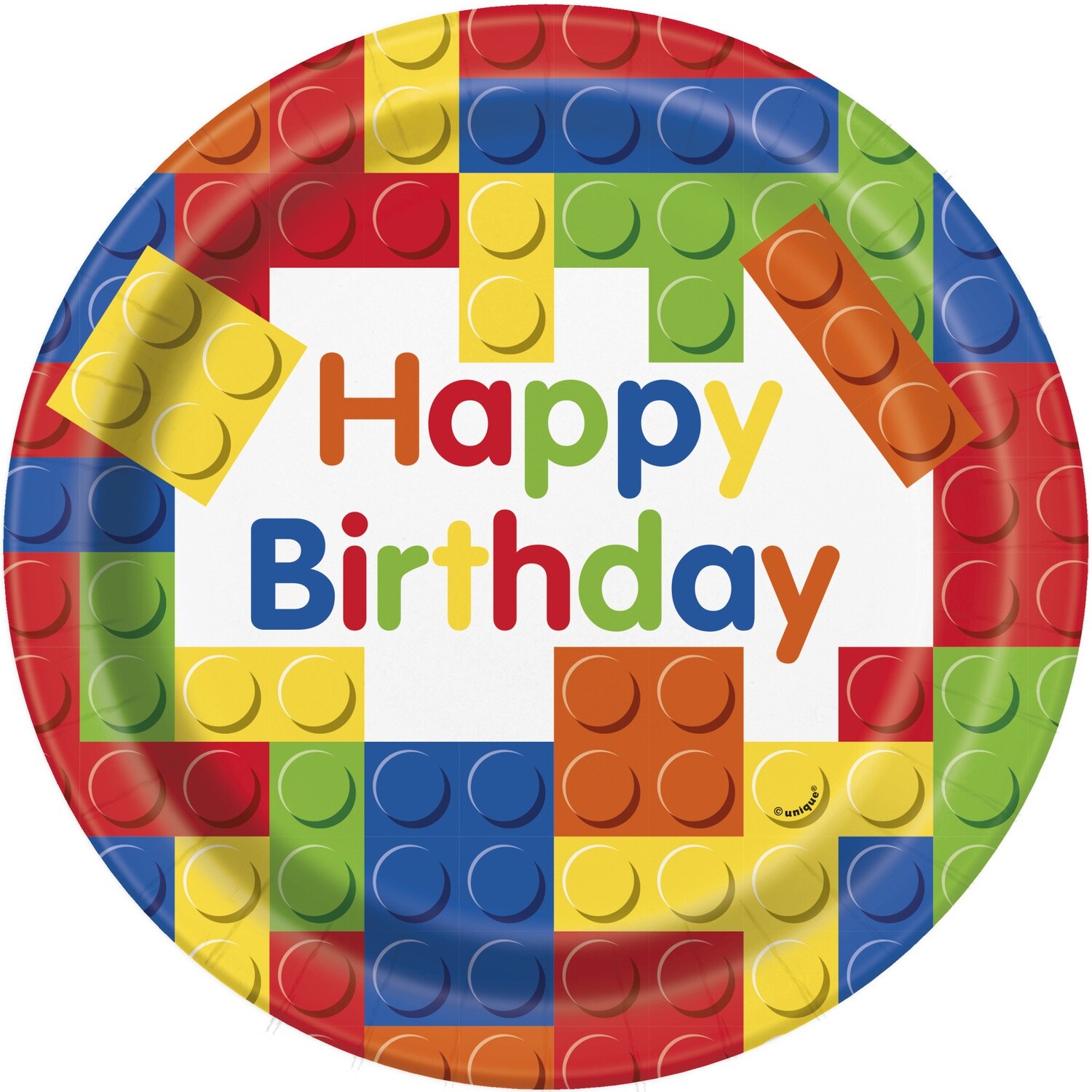 Lego Blocks 9&quot; Dinner Plates