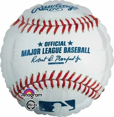 Rawling MLB Official Baseball Foil Balloon 18&quot;