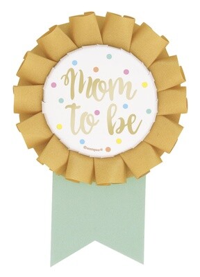 Mom To Be Foil Baby Shower Badge
