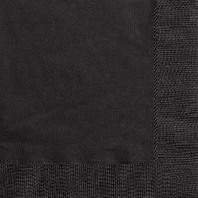 Black Luncheon Napkins 50pk