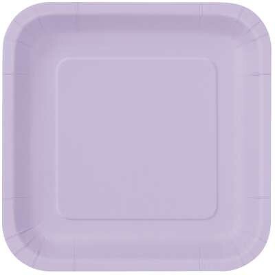 Lavender Purple 7" Square Plates, 16ct Lavender Purple 7" Square Plates, 16ct