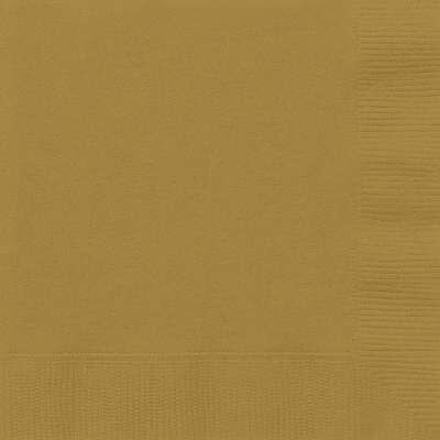 Gold Beverage Napkins 50pk Gold Beverage Napkins 50pk