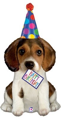 Happy Birthday Giant Dog Foil Balloon 41&quot;
