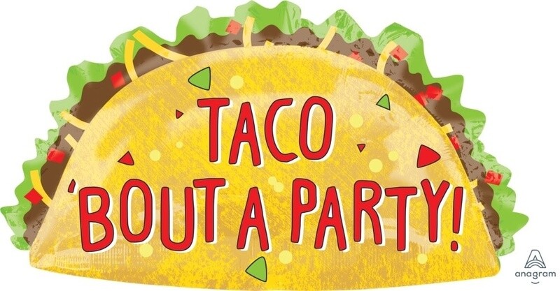 Taco Bout A Party Foil Balloon 33&quot;