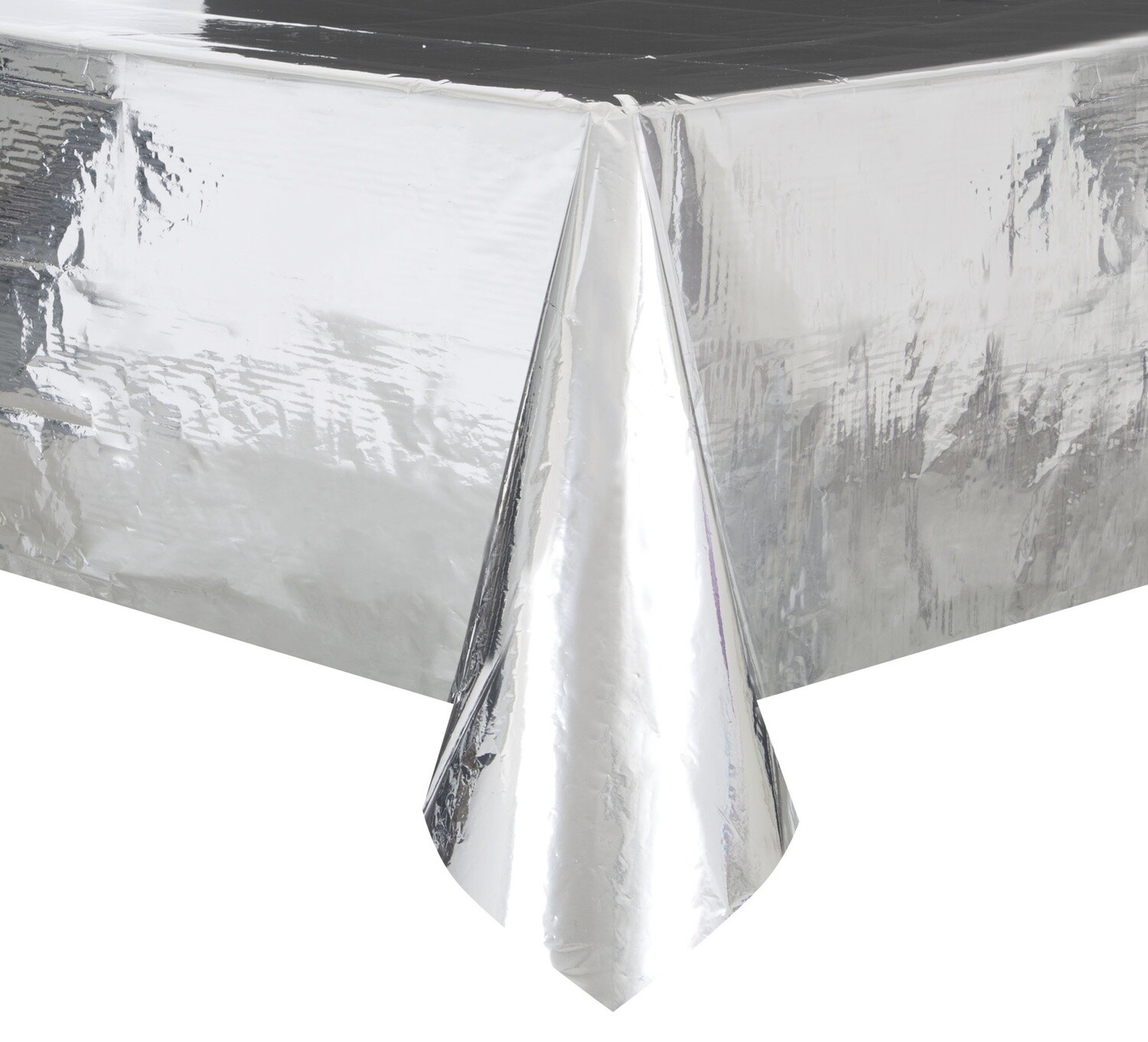 Silver Metallic Rectangle Tablecloth, 54&quot; x 108&quot;