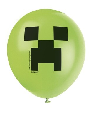 Minecraft 12&quot; Latex Balloons 8ct