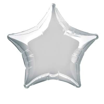 Silver Star Foil Balloon 20"