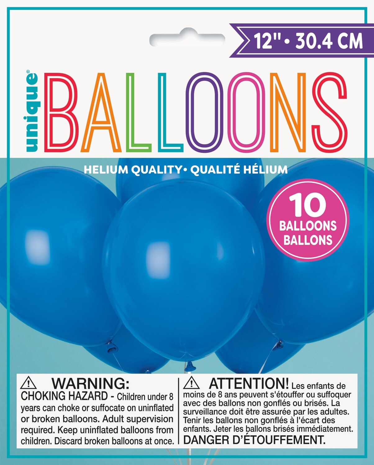 12&quot; Latex Balloons 10ct - Royal Blue