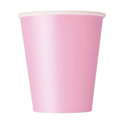 Lovely Pink Paper Cups 8 pk