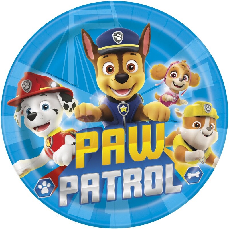Paw Patrol Dinner Plates 9&quot;