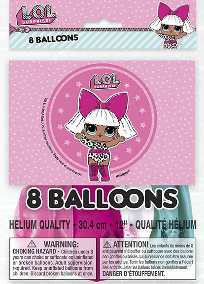 LOL Surprise 12&quot; Latex Balloons 8ct