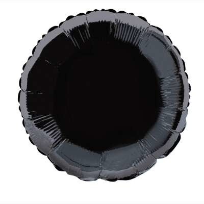 Black Round Foil Balloon 18&quot;
