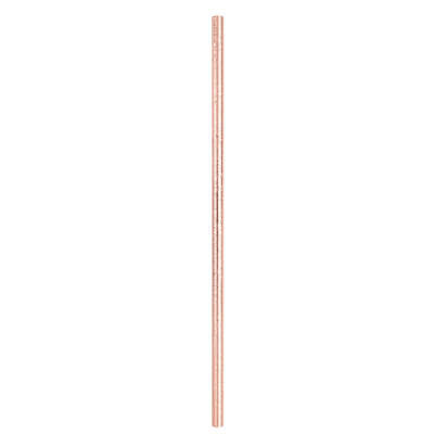 Foil Rose Gold Paper Straws 10ct