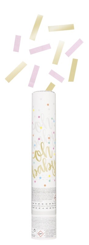Gender Reveal Twist Cannon Girl Pink &amp; Gold