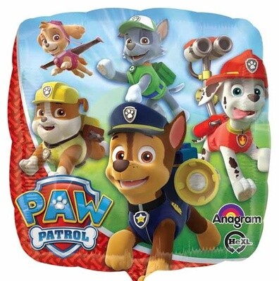 Paw Patrol Square Foil Balloon 18&quot;
