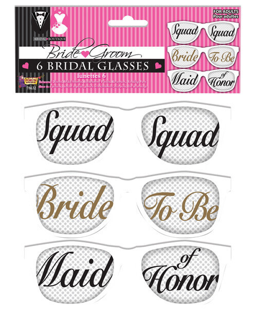 Bride Squad Glasses 6CT