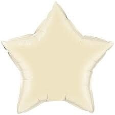 Ivory Star Foil Balloon 18&quot; (discontinued)