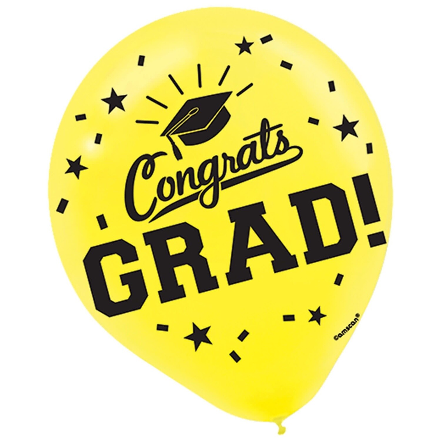 12&quot; Yellow Grad Latex, 15pk