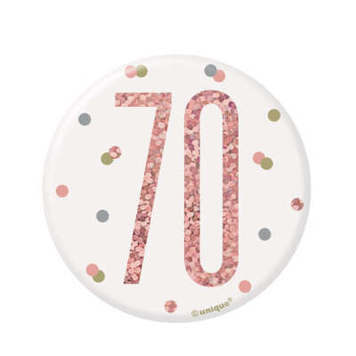 Glitz Rose Gold 70 Pin
