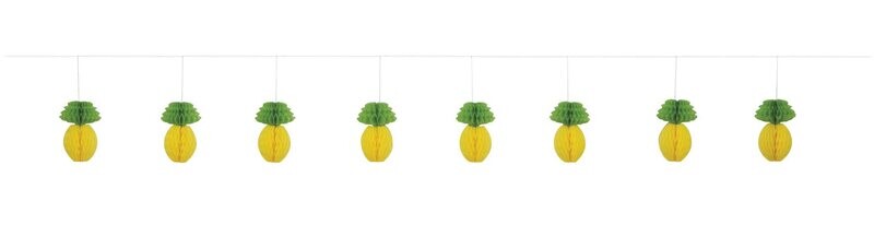 Honeycomb Pineapple Garland, 7ft