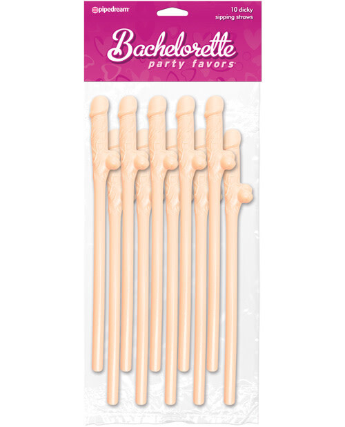 Nude Pecker Straws 10CT