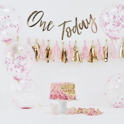 1st Birthday Cake Smash Kit, Pink