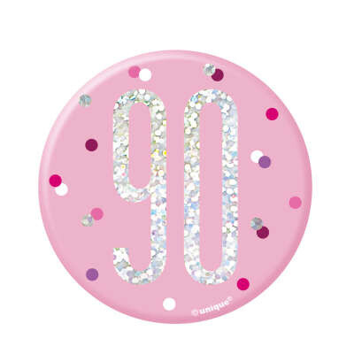 Pink 90th Pin