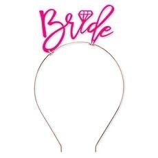 &quot;Bride&quot; Pink Metal Headband
