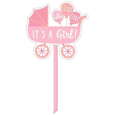 Plastic Yard Sign - It's a Girl!