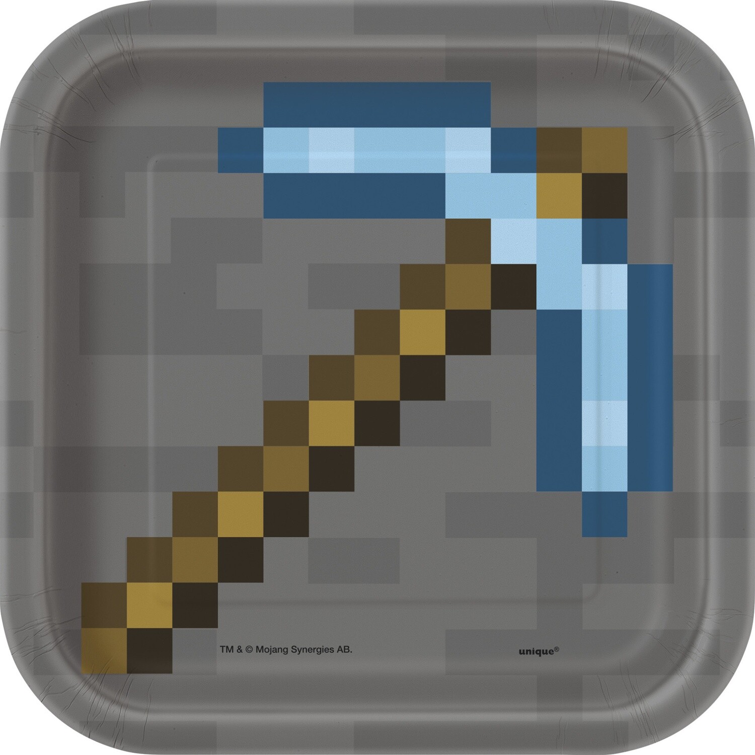 Minecraft Square 7&quot; Dessert Plates, 8ct