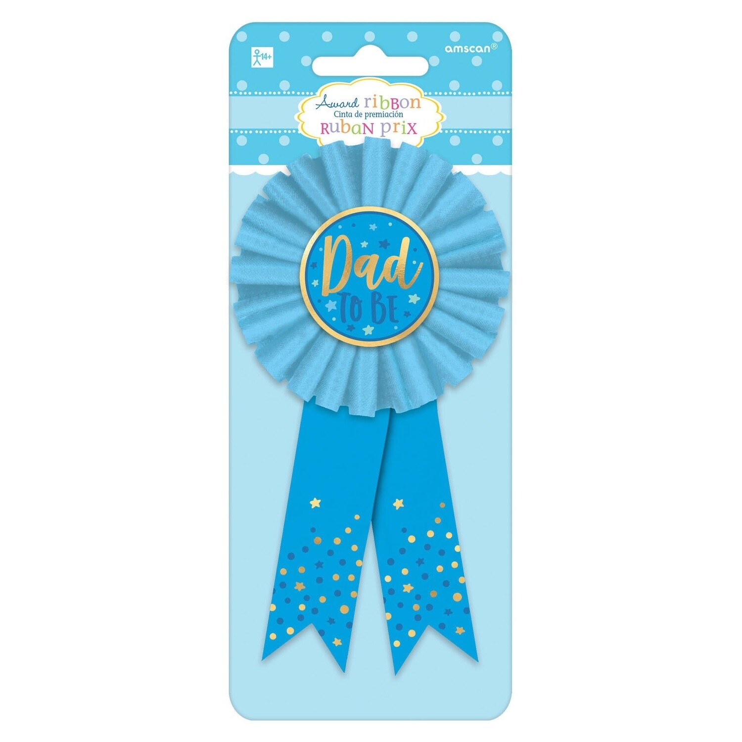 &#39;Dad to be&#39; Award Ribbon Pin