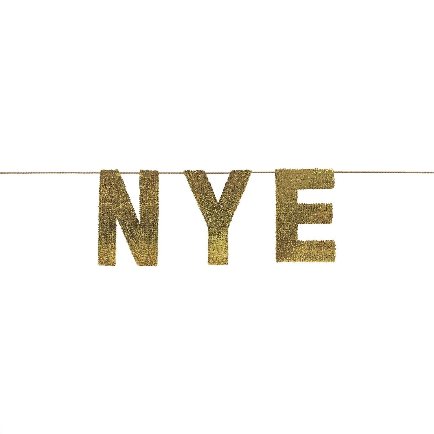 New Year's Eve Oversized Sequin Banner  12' x 15"