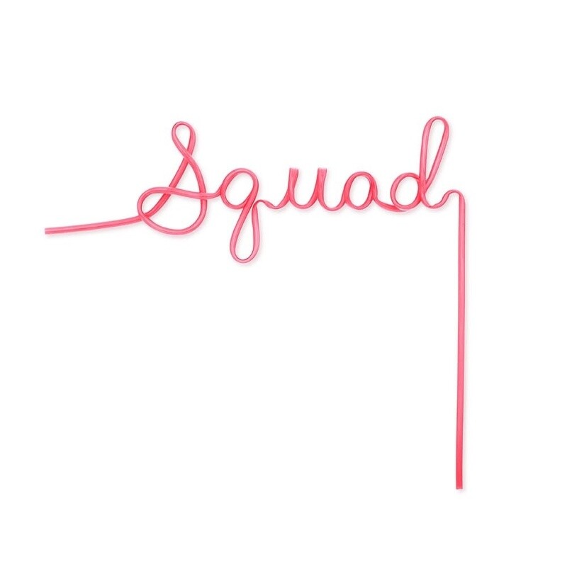 Squad Crazy Straw