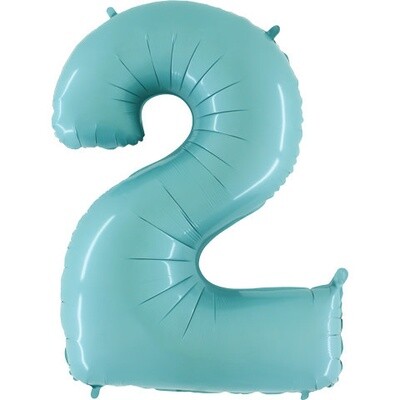 40&quot; Megaloon Foil Shape 2 Baby Blue Balloon