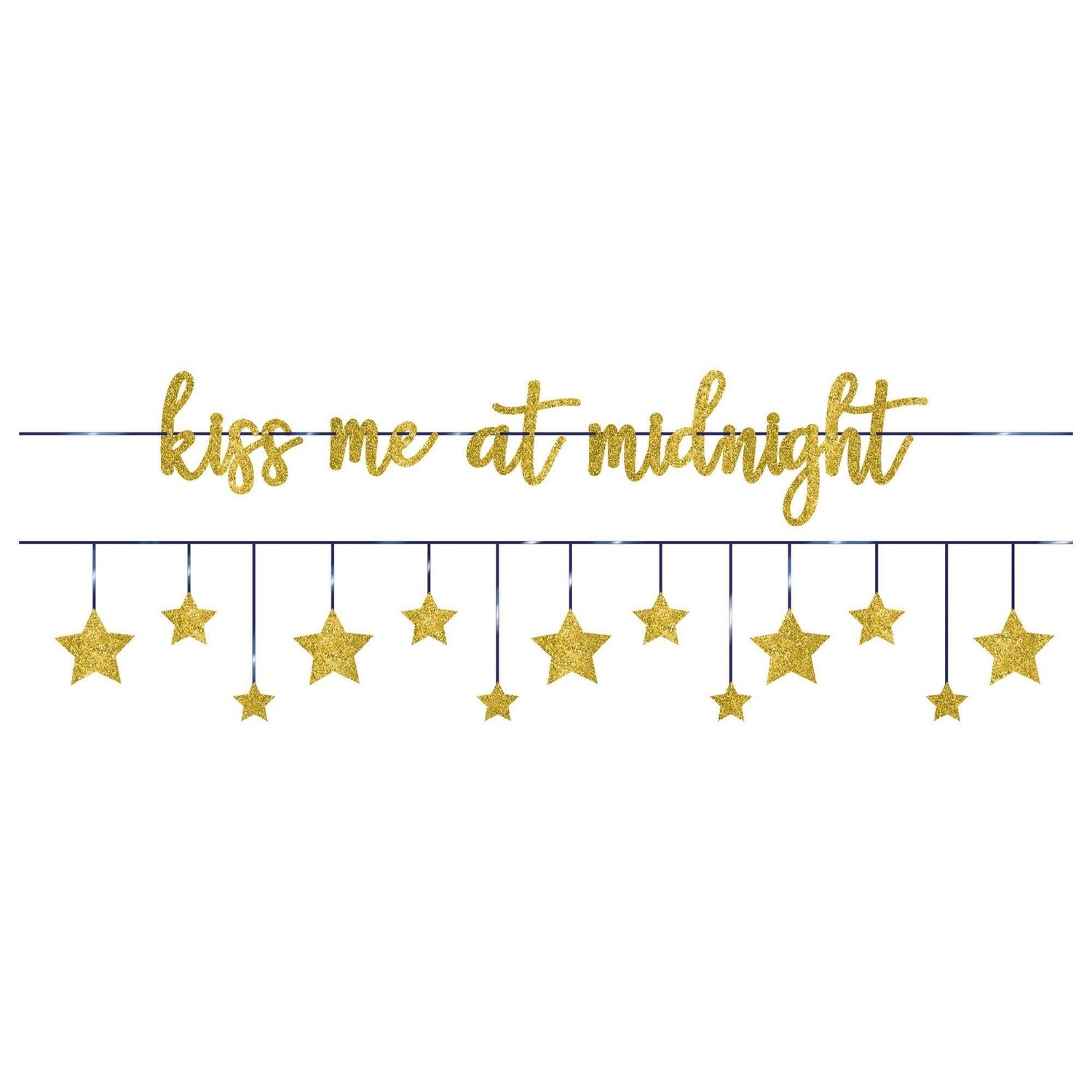 &quot;Kiss Me At Midnight&quot; Banner, 12FT