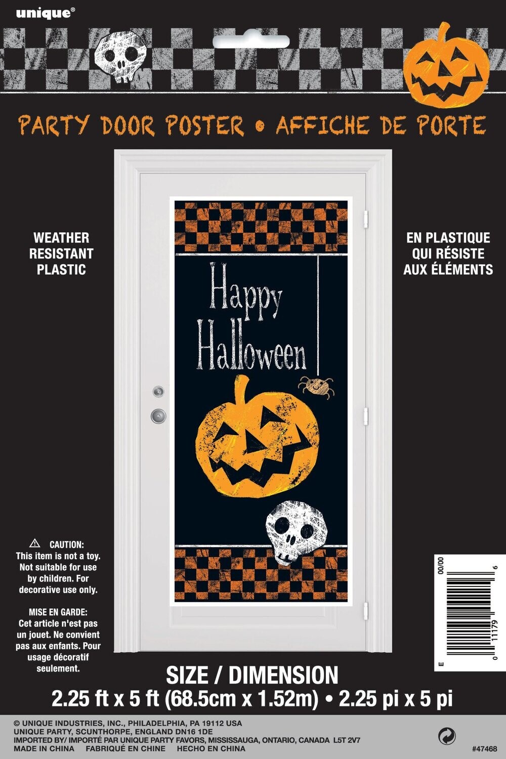 Halloween Door Poster 27&quot; x 60&quot;