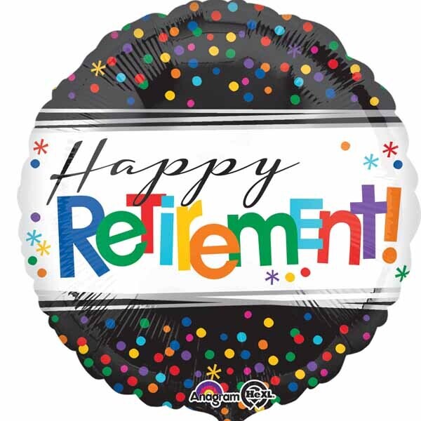 Happy Retirement Foil Balloon 18”