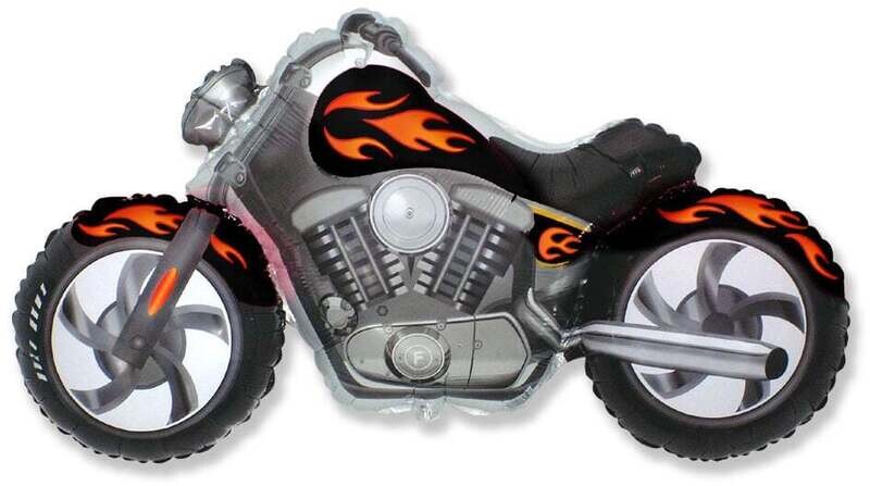 45&quot; Motorcycle Black Balloon