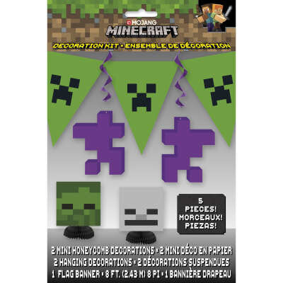 Minecraft Decoration kit, 5ct
