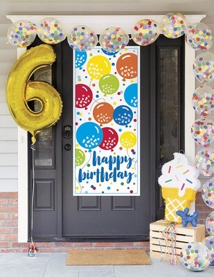 Happy Birthday Door Poster 27"x60"