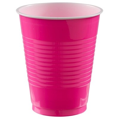 Bright Pink Solo Cups, 18 oz, 10ct