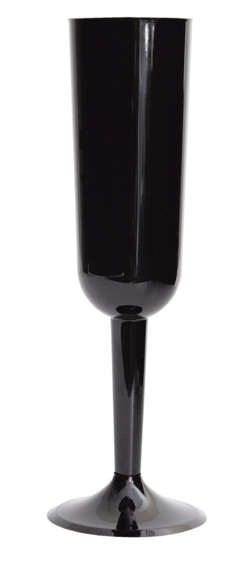 Black Champaigne Flutes 4ct, 7oz