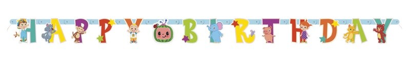 Cocomelon Happy Birthday Large Jointed Banner